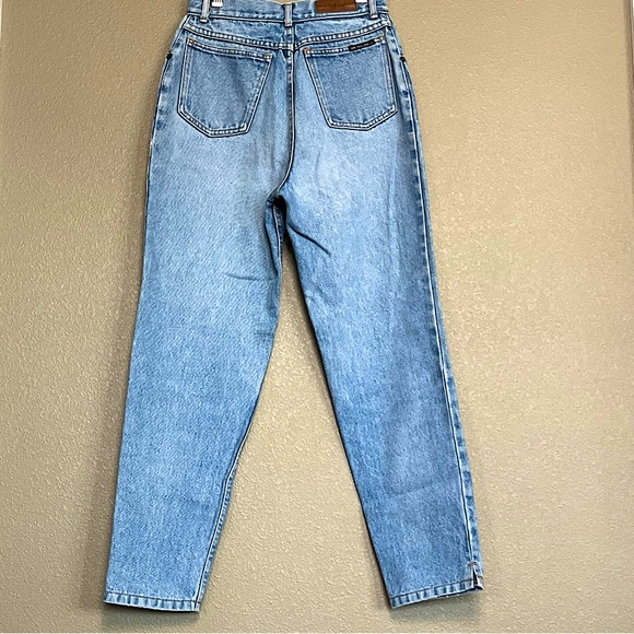 New York High Waist  Notched Ankle Jeans  100% Cotton Light Wash Size 7/8 - Picture 2 of 10